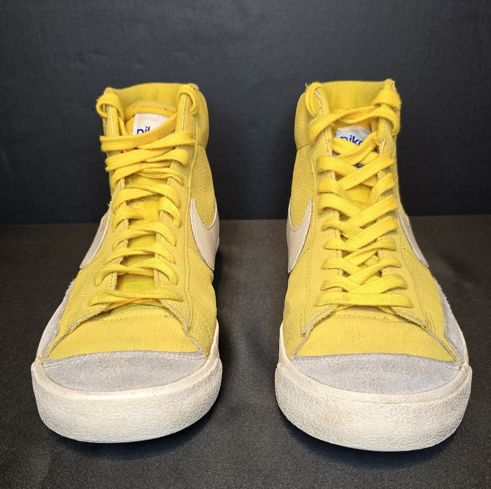 Nike Yellow Blazer High-Top Sneakers